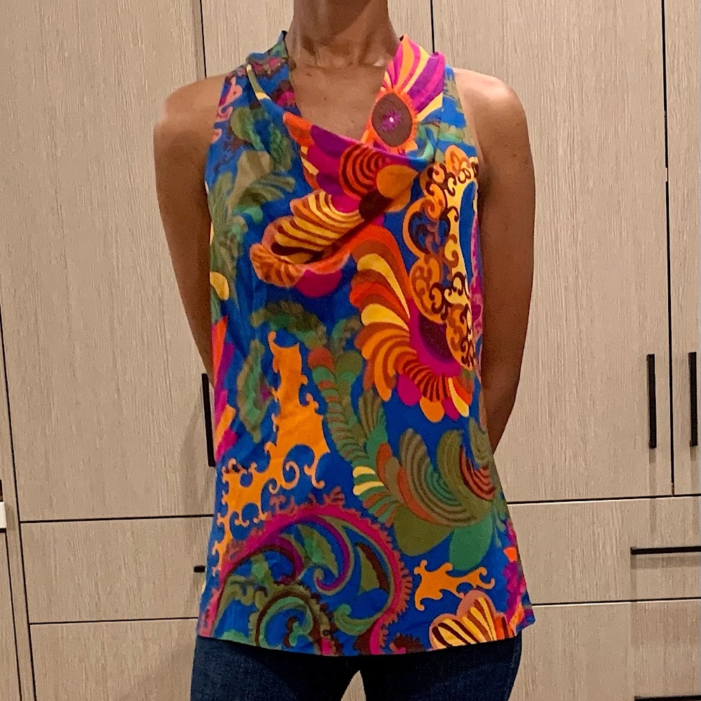 Tina Turk & Banana Republic Summer 2012 colorful short sleeve  blouse